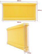 Yolpoco 7Pcs Auto Beehive Frame Comb, Automatic Wooden bee hive House kit，Auto Honey Hive Beehive Frames + Beekeeping Wooden House Beehive Boxes-Food Grade BPA