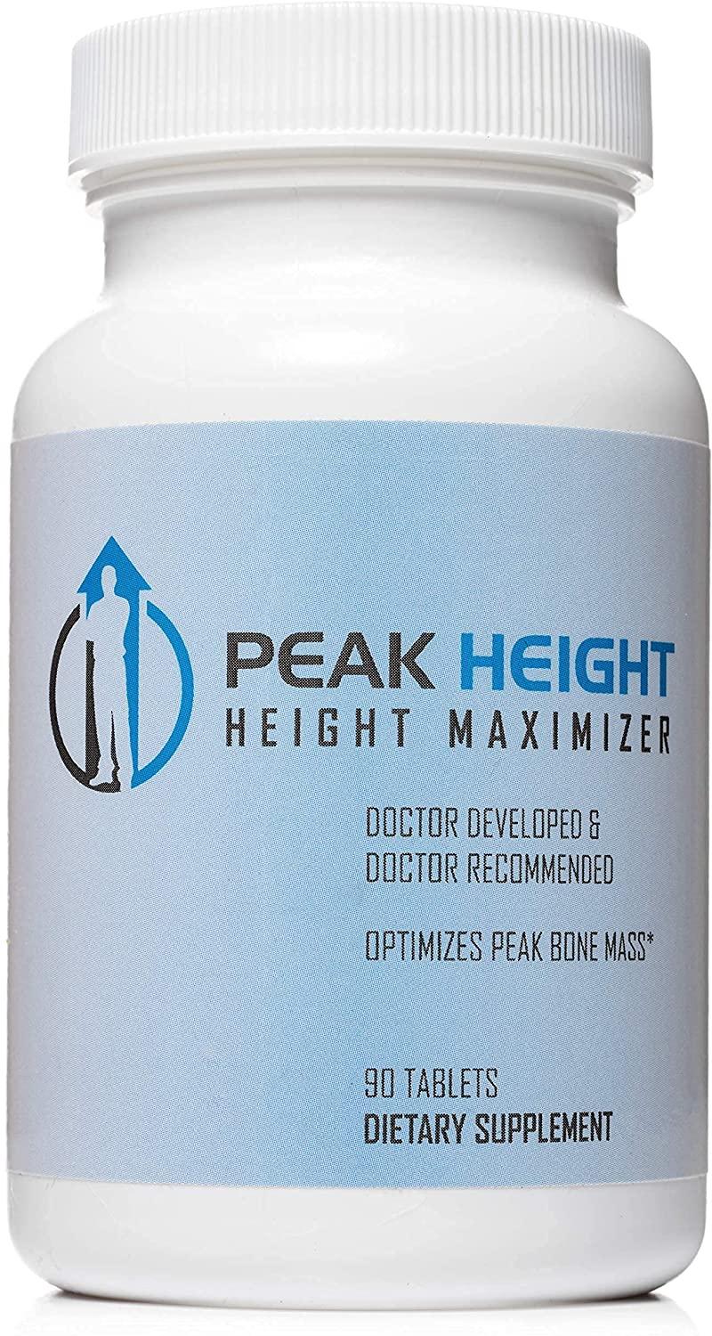 Peak Height Growth Supplement - Once Daily Height Growth Maximizer for Kids, Teens, Women and Men - US Doctor Developed Height Growth Pills for Permanent Height Increase - Year Supply (12 Pack)