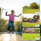 ORCC Upgrade 15 14 12 10 FT Trampoline with Safety Enclosure Net Wind Stakes Rain Cover Ladder,Outdoor Trampoline with TUV Certificated,Best Gift for Kids