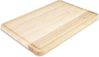 KitchenAid Classic Rubberwood Cutting Board with Perimeter Trench, Extra-Large Reversible Chopping Board, 12-inch x 18-inch, Natural