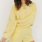 woman's sweater embroidery top