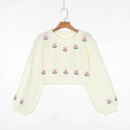 woman's sweater embroidery top