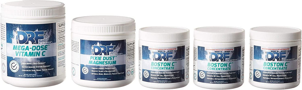 TRI-Start 30 Day Supply Health Kit by Dr Farrah World Renown Medical Doctor | Includes 3X Boston C Concentrate - 1x MEGA-DOSE Vitamin C - 1x Pixie DUST Magnesium |