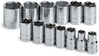 SK 4113-6 13 Piece 1/2-Inch Drive 6 Point 7/16-Inch to 1-1/4-Inch Standard Socket Set