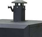 Charcoal Offset Smoker  Heavy gauporcelain enameled steel chip