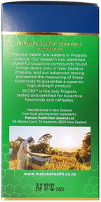 Manuka Health Bio30 Propolis 500mg 500 Capsules 100% Pure New Zealand Bee Propolis Immune System Support (Pack of 2)
