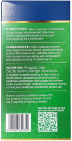 Manuka Health Bio30 Propolis 500mg 500 Capsules 100% Pure New Zealand Bee Propolis Immune System Support (Pack of 2)