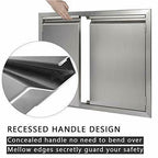 BBQ Access Door 31" W X 24" H, 304  Steel Outdoor 31" W x 24" H