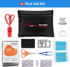 STDY Car Roadside Emergency Kit, Auto Vehicle Truck Safety Kit - with Jumper Cables, Car Repair Tool Set, Tow Rope, Reflective Triangle, etc
