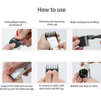 ZESPA Clipper Self-Cut Personal Haircutting Kit  Compact Size for Clipping
