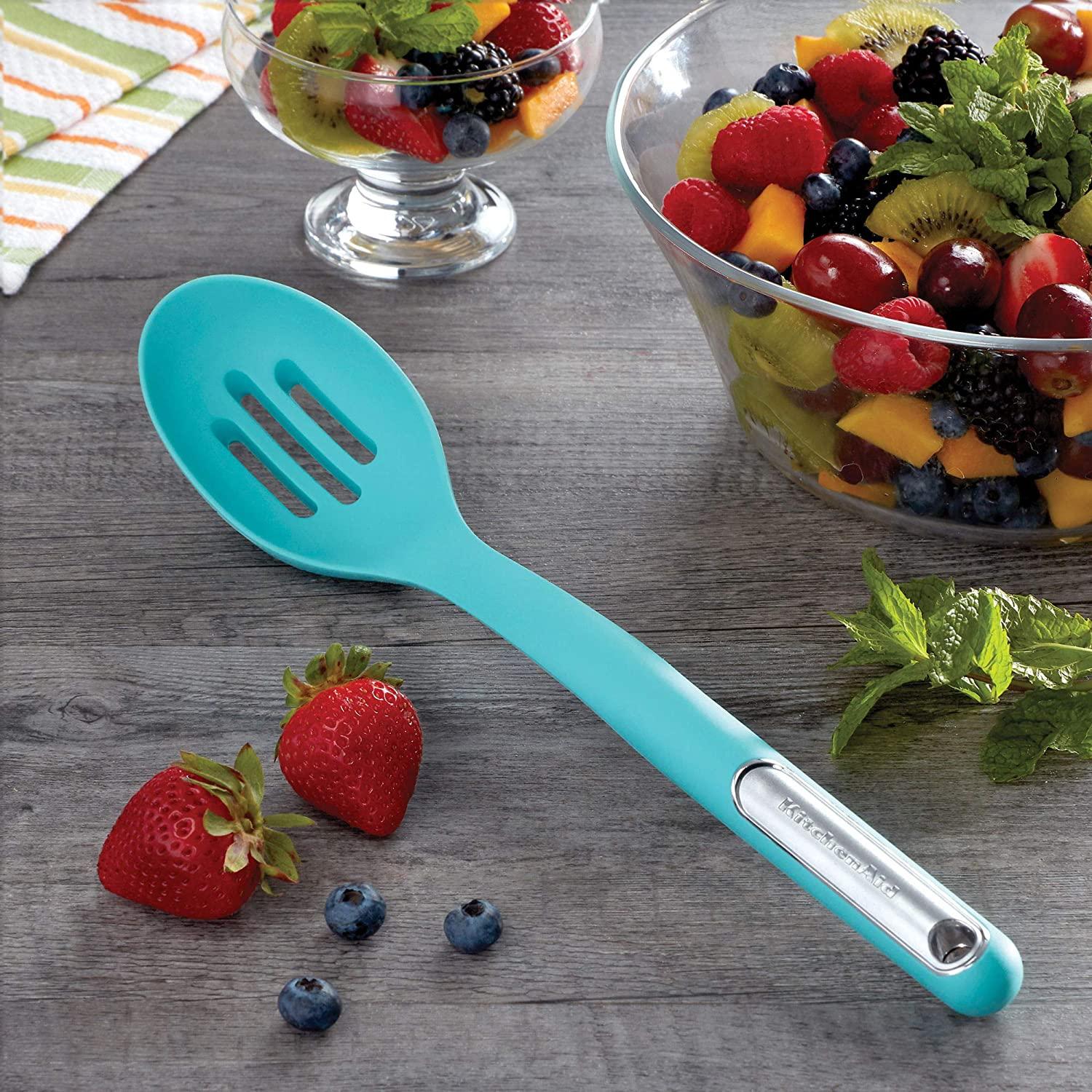 KitchenAid Slotted spoon, 13.5 inches, Aqua