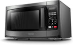 Toshiba EM925A5A-BS Microwave Oven with Sound On/Off ECO Mode and LED Lighting, 0.9 Cu. ft/900W, Black  Steel