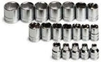 SK Hand Tools 3919 Socket Set 3/8in. Drive 19pc Metric Standard 6 Point