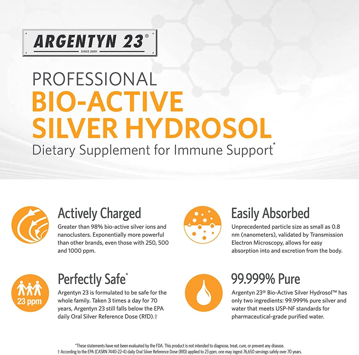 Argentyn 23® Professional Formula Bio-Active Silver Hydrosol 64 oz Twist Top