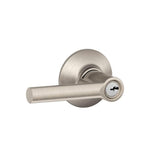 Broadway Satin Nickel Keyed Entry Door Lever