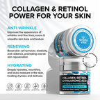 SimplyVital Face Moisturizer Collagen Cream - Anti Aging Neck and Décolleté - Made in USA Day &amp; Night Face Cream - Moisturizing, Lifting &amp; Recovery - 1.7oz