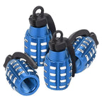 4pcs Grenade Alloy Tire Valve Caps - Add Style To Your Car, Truck, Or Bike Wheels!