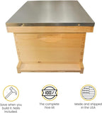 Mann LakeUnassembled Complete Bee Hive Box w/Foundation, Langstroth 10 Frame