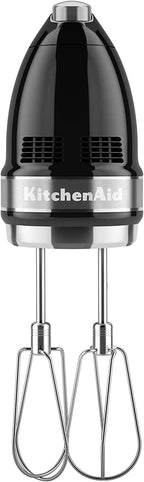 KitchenAid 9-Speed Digital Hand Mixer with Turbo Beater II Accessories and Pro Whisk - Onyx Black