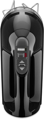 KitchenAid 9-Speed Digital Hand Mixer with Turbo Beater II Accessories and Pro Whisk - Onyx Black