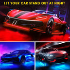16 Million Dream Colors Chasing - Underglow Kit For Cars, SUVs &amp; Trucks With App &amp; Remote Control