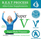 SuperV (12 Pack) Morter HealthSystem Best Process AlkaIine — Energizing & Detoxifying Multivitamin — Vitamins & Minerals with Digestive Enzymes, Superfoods and Herbs