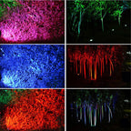 Bojue 5 pcs Waterproof LED Garden Solar Pathway Lights RGB ground plug Landscaping lawn light