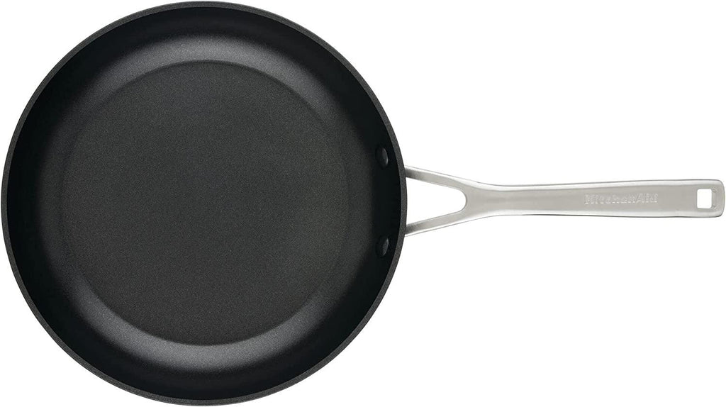 KitchenAid Hard Anodized Induction Nonstick Frying Pans / Skillet Set, 3 Piece - Matte Black