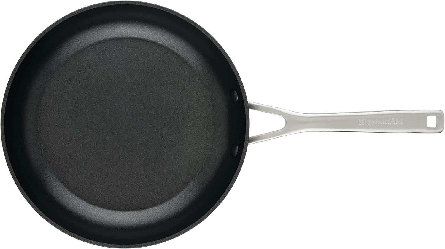 KitchenAid Hard Anodized Induction Nonstick Frying Pans / Skillet Set, 3 Piece - Matte Black