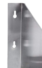 24" Length x 24" Width |  Steel Microwave Shelf | Metal Appliance Shelving | Heavy Duty | Commercial Grade | Wall Mount | NSF Certified | Silver