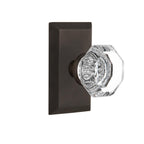 Studio Plate 2-3/4 in. Backset Oil-Rubbed Bronze PassaHall/Closet Waldorf Door Knob