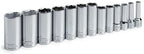 SK Professional Tools 4433 13-Piece 3/8 in. Drive 6-Point Deep Metric Socket Set - Chrome Socket Set with Super Chrome Finish | Set of 13 Sockets Made in USA