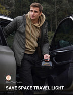 AstroAI Tire Inflator Portable Air Compressor Air Pump for Car Tires - Car Accessories, 12V DC Auto Tire Pump with Digital Pressure Gauge, 100PSI with Emergency LED Light for Car, Bicycle, Balloons