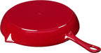 STAUB - 1223006 STAUB Cast Iron Fry Pan, 12-inch, Cherry