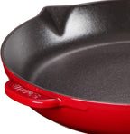 STAUB - 1223006 STAUB Cast Iron Fry Pan, 12-inch, Cherry