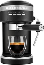 KitchenAid Semi-Automatic Espresso Machine KES6403, Black Matte