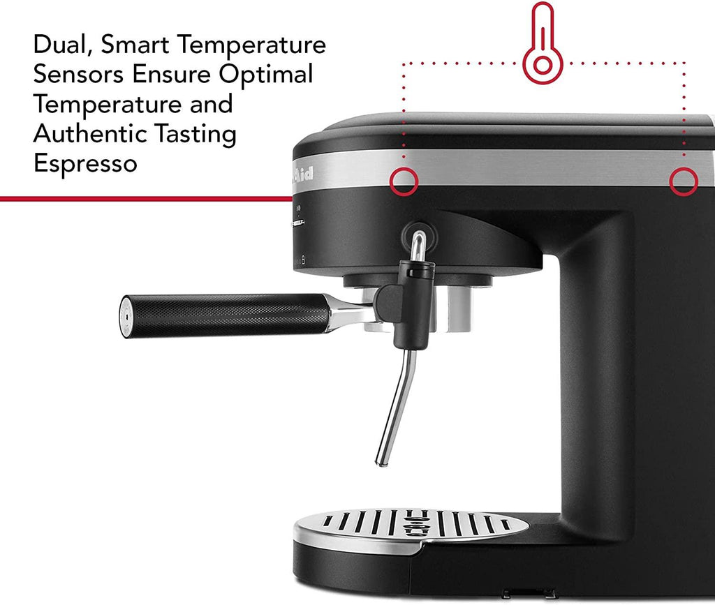 KitchenAid Semi-Automatic Espresso Machine KES6403, Black Matte