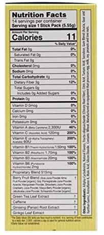 BariatricPal Meta Fuel Thermogenic Antioxidant Herbal Energy Drink Mix - Lemon Lime (12 Pack)