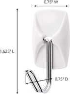Command Wall Hooks Bundle - Command Small Wire Toggle Hooks 16 Hooks with Large Utility Hooks 7 Hooks, Command Strips Included