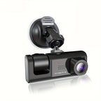 1080P 2 Cameras Dash Cam W/ IR Night Vision, Loop Recording &amp; 2" IPS Screen
