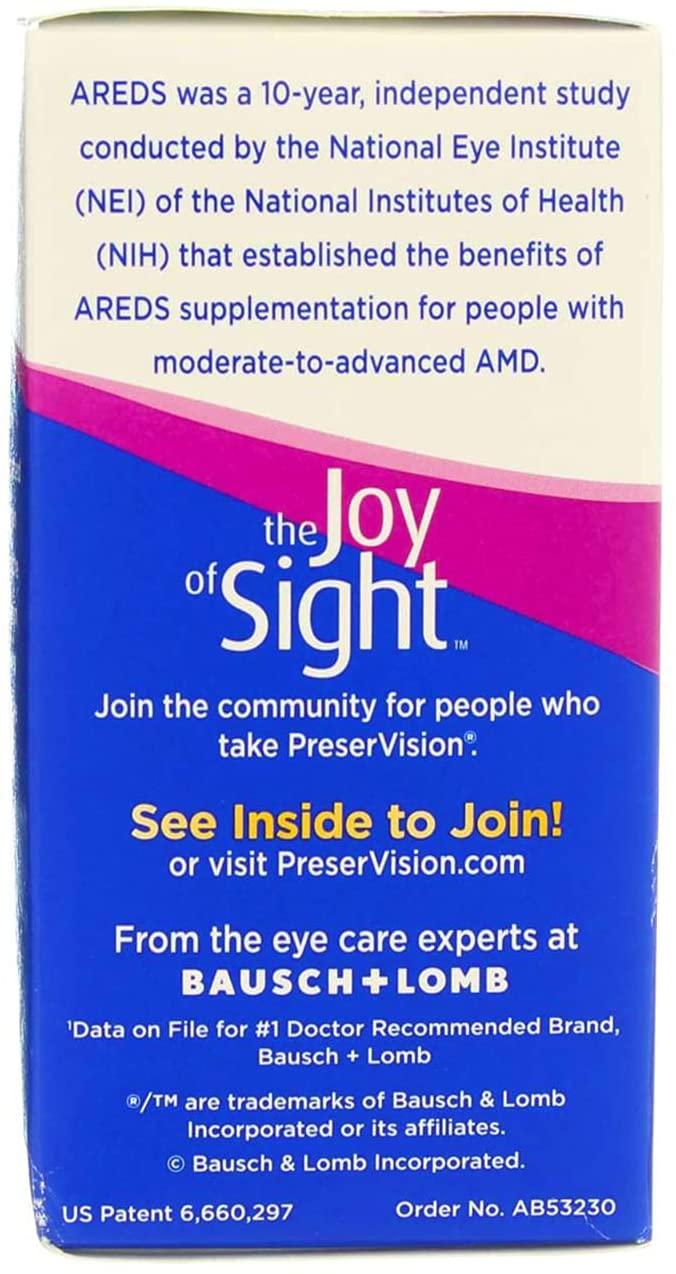 Bausch & Lomb PreserVision 120 Soft Gels (Pack of 10)