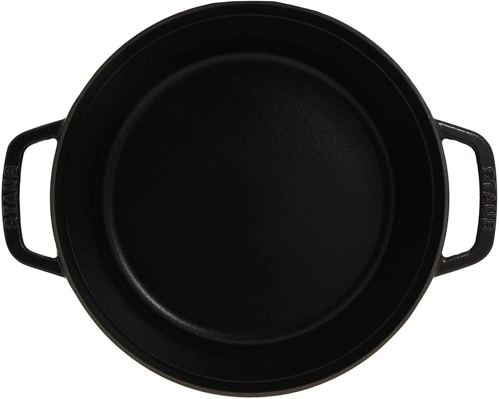Staub Cast Iron 4-qt Round Cocotte - Matte Black, Made in France