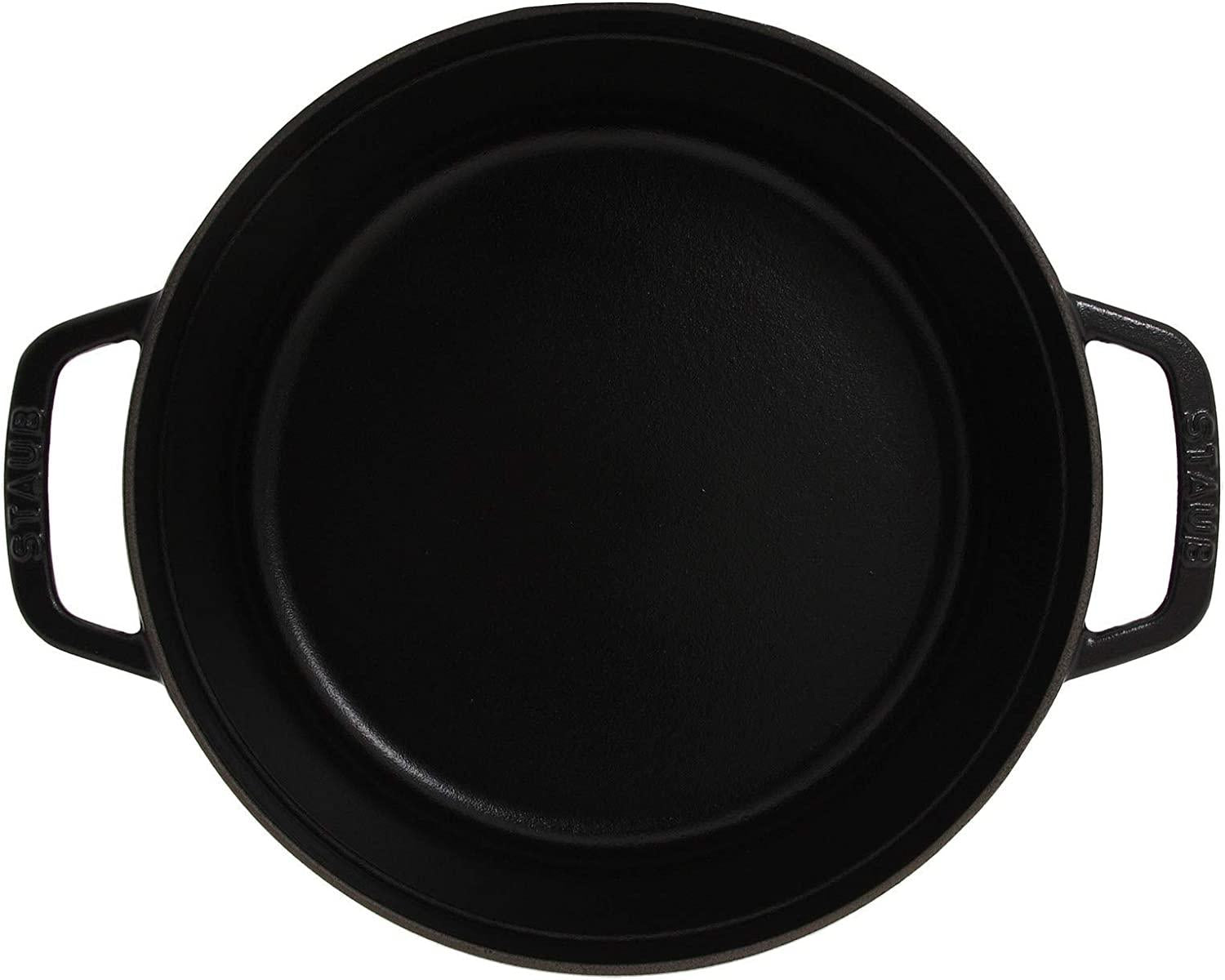 Staub Cast Iron 4-qt Round Cocotte - Matte Black, Made in France