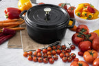 Staub Cast Iron 4-qt Round Cocotte - Matte Black, Made in France