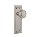 Mission Plate 2-3/8 in. Backset Satin Nickel Privacy Bed/Bath Mission Door Knob