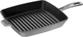 Staub Cast Iron 10-inch Square Grill Pan - Graphite Grey, Made in France
