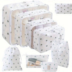9 Set PacCubes, Lightweight Travel LuggaOrganizer With Shoe Bag, Toiletry Bag &amp; Laundry Bag