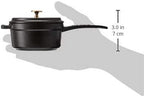 Staub Cast Iron 0.25-qt Mini Saucepan - Matte Black, Made in France