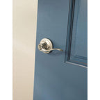 Tustin Satin Nickel Privacy Bed/Bath Door Lever Featuring Microban Antimicrobial Technology