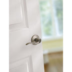Tustin Satin Nickel Privacy Bed/Bath Door Lever Featuring Microban Antimicrobial Technology